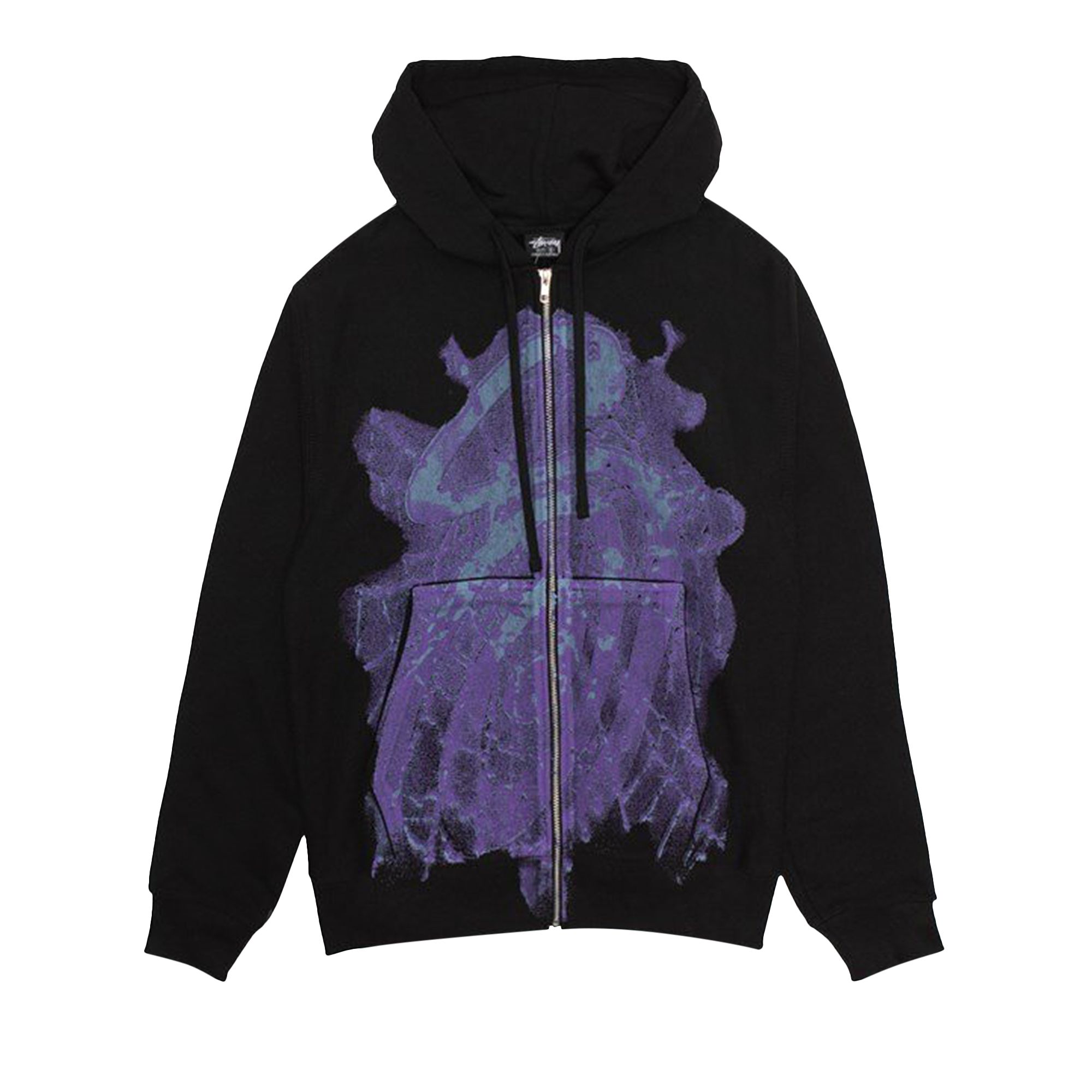 Stussy Web Zip Hoodie 'Black' | Men's Size XL