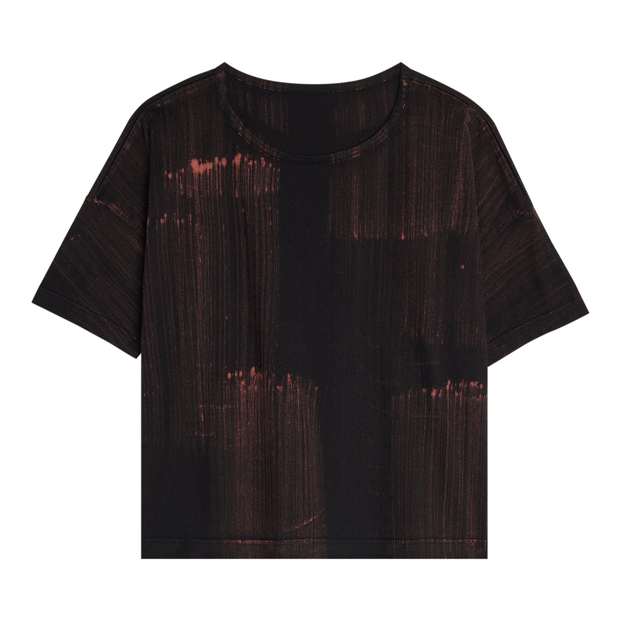 Pre-owned Y's Cropped T-shirt 'black' | Women's Size 2