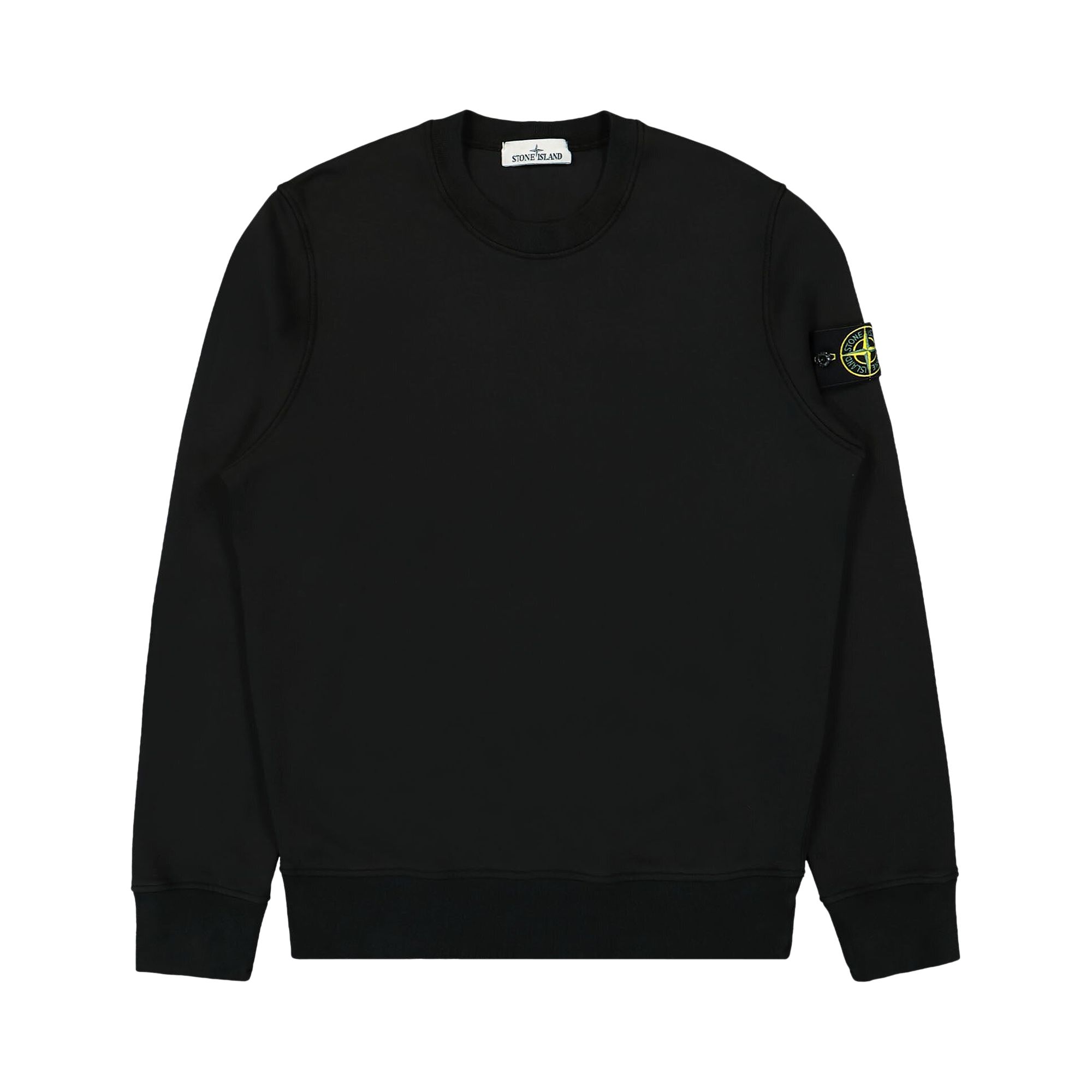 Pre-owned Stone Island Garment Dyed Sweatshirt 'black'