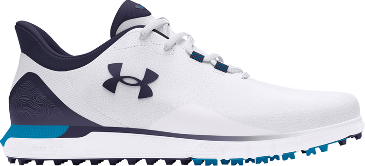 HOVR Drive Fade Spikeless Golf Wide 'White Midnight Navy'
