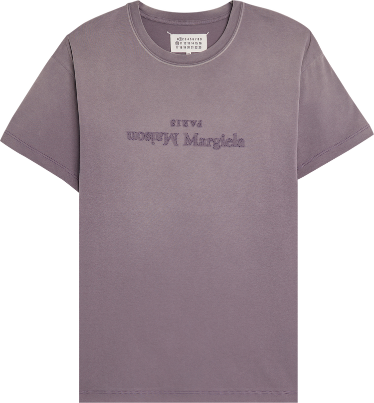 Buy Maison Margiela Jersey Logo T-Shirt 'Aubergine' - S51GC0526