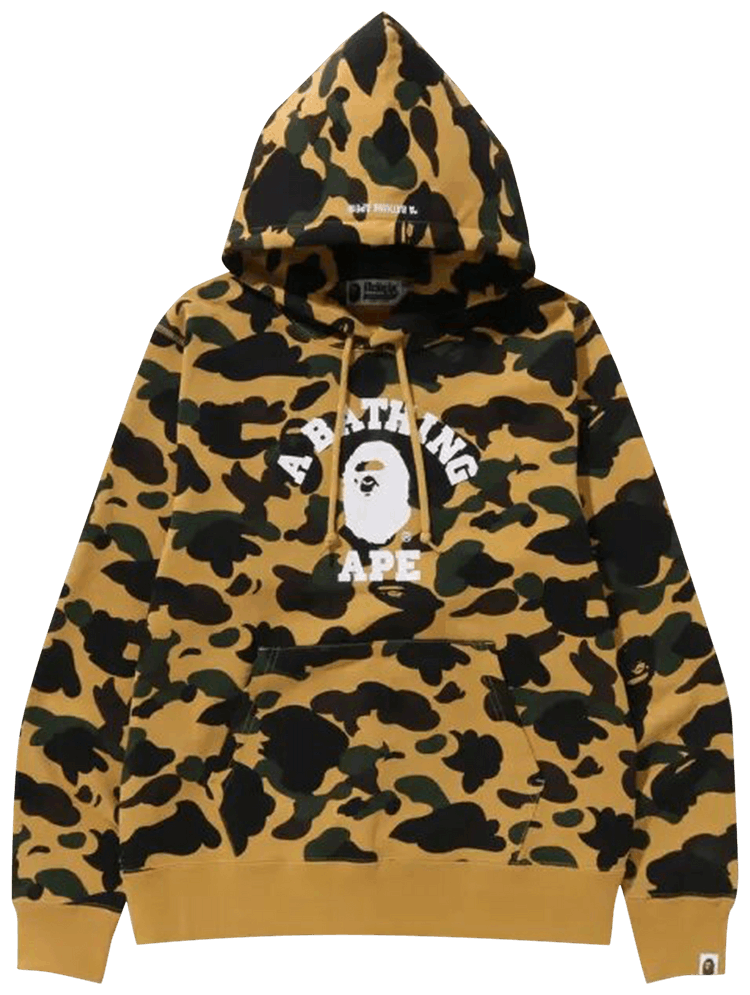 Bape 1st camo deals college pullover hoodie