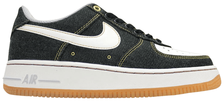 Air force 1 black denim hotsell