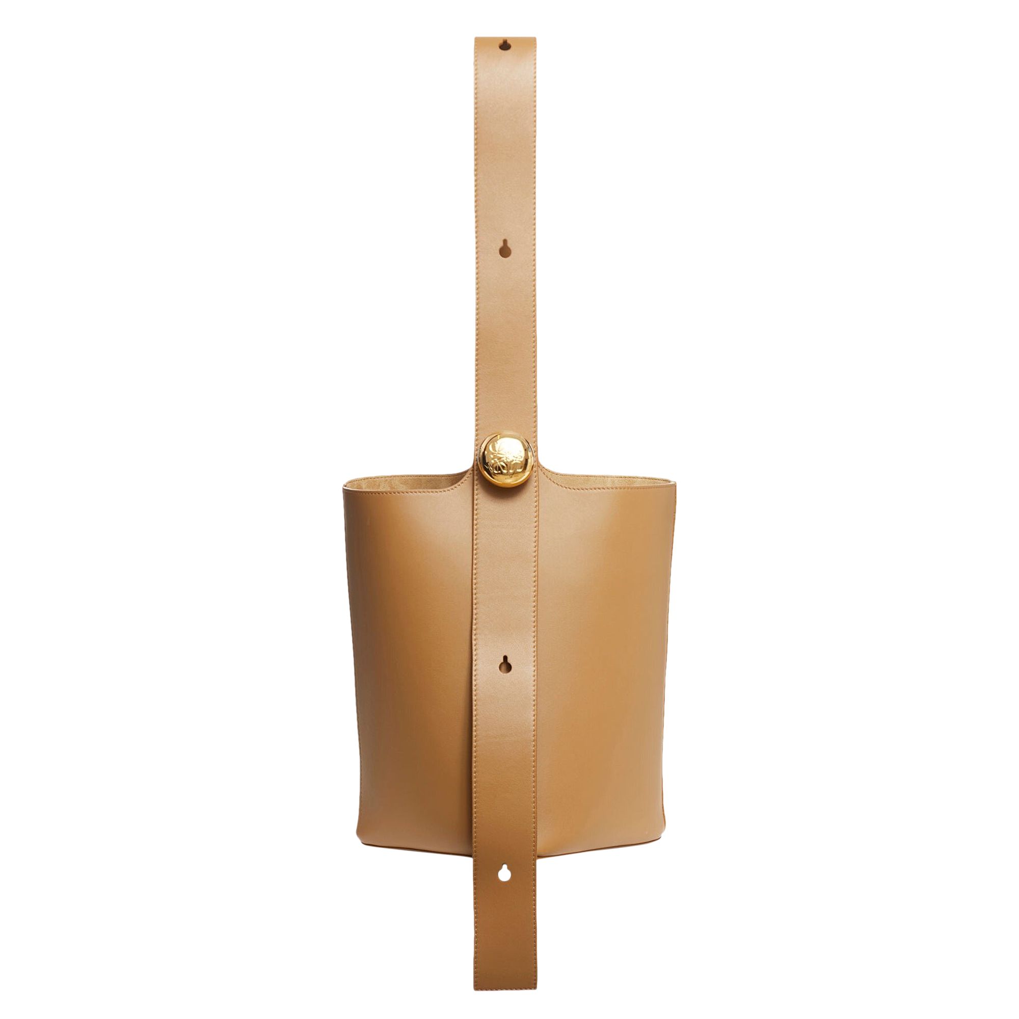 Loewe Medium Pebble Bucket Bag 'Oak' | Brown | Men's Size Onesize