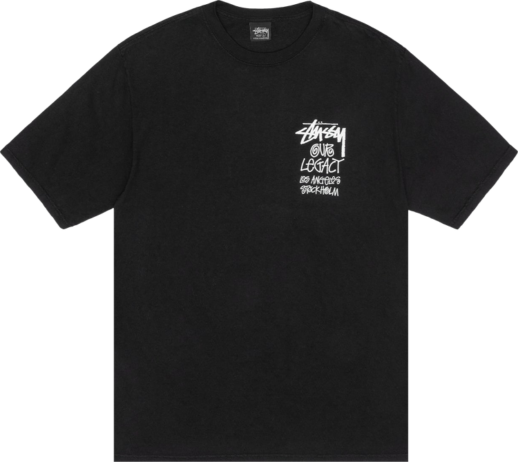 Buy Stussy x Our Legacy Work Shop Surfman Pigment Dyed Tee 'Black ...
