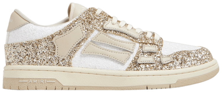 Buy Amiri Wmns Skel Top Low 'Gold Glitter' - PS24WFS021 731