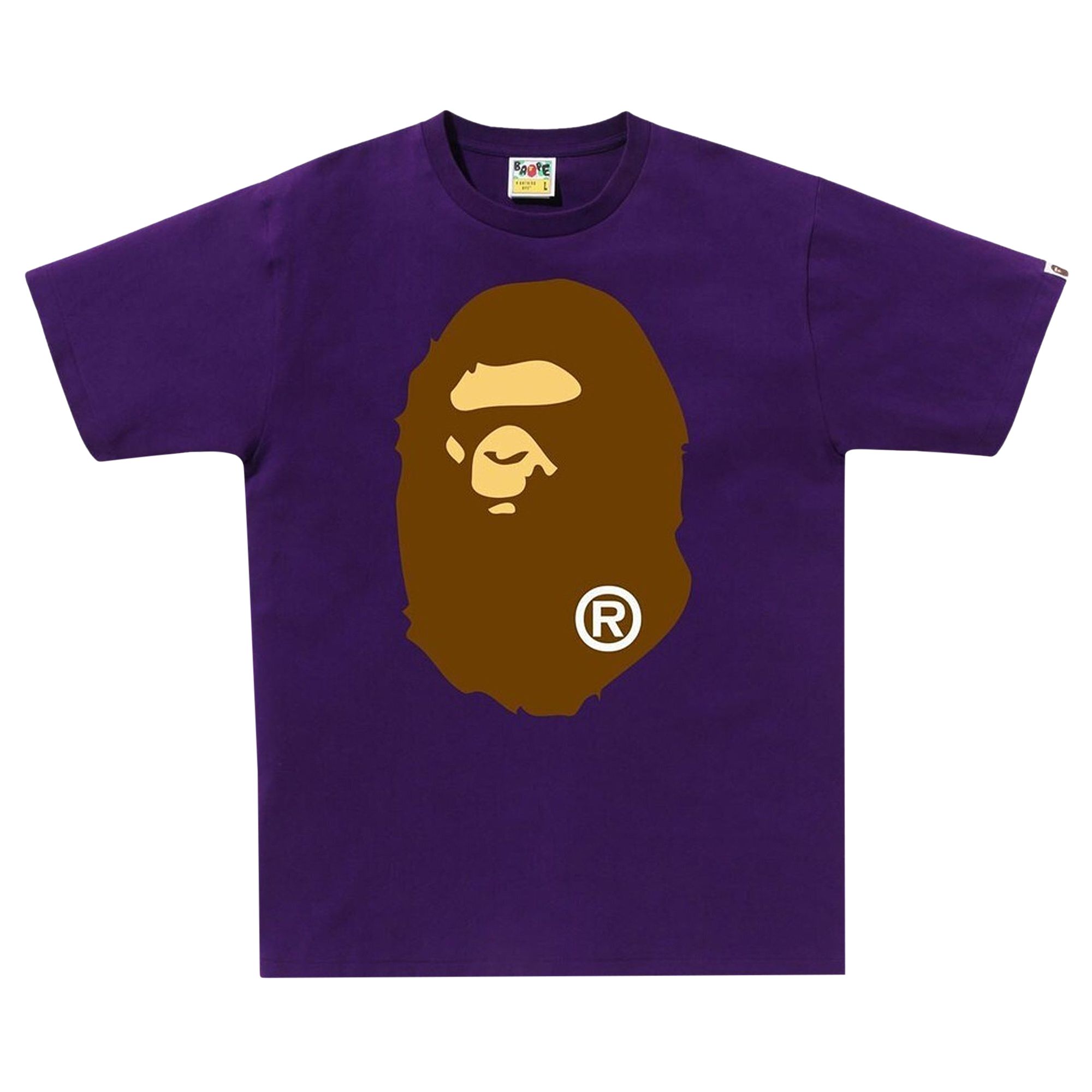 BAPE Big Ape Head Tee 'Purple' | Men's Size 2XL