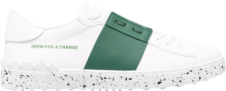 Valentino Open Sneaker 'Open For A Change - White Green'