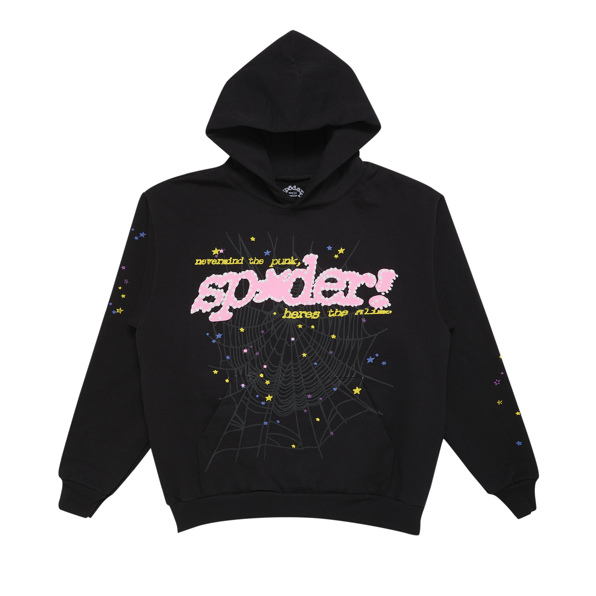 Sp5der P*nk V2 Hoodie 'Black' | Men's Size M