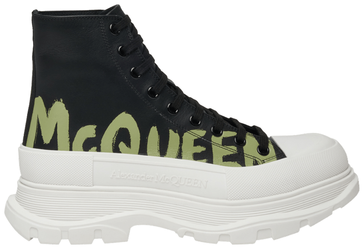 Buy Alexander McQueen Tread Slick Boot 'Graffiti Logo