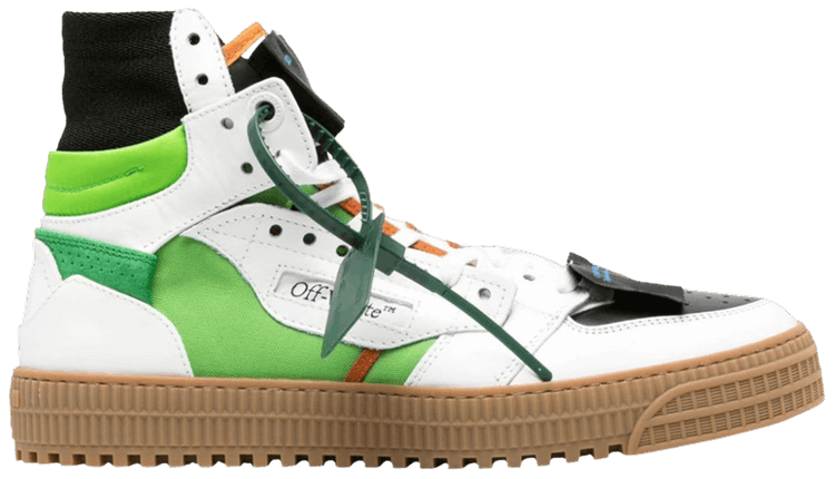 Buy Off White Off Court 3 0 High #39 White Black Green #39 OMIA065F23LEA002