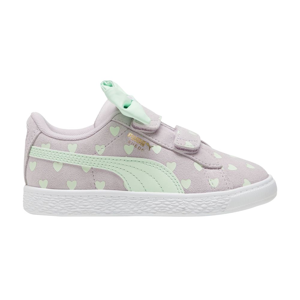 Puma Suede Classic Re-Bow Little Kid 'Hearts - Grape Mist' | Purple | Kid's Size 3.5 - 389614-06