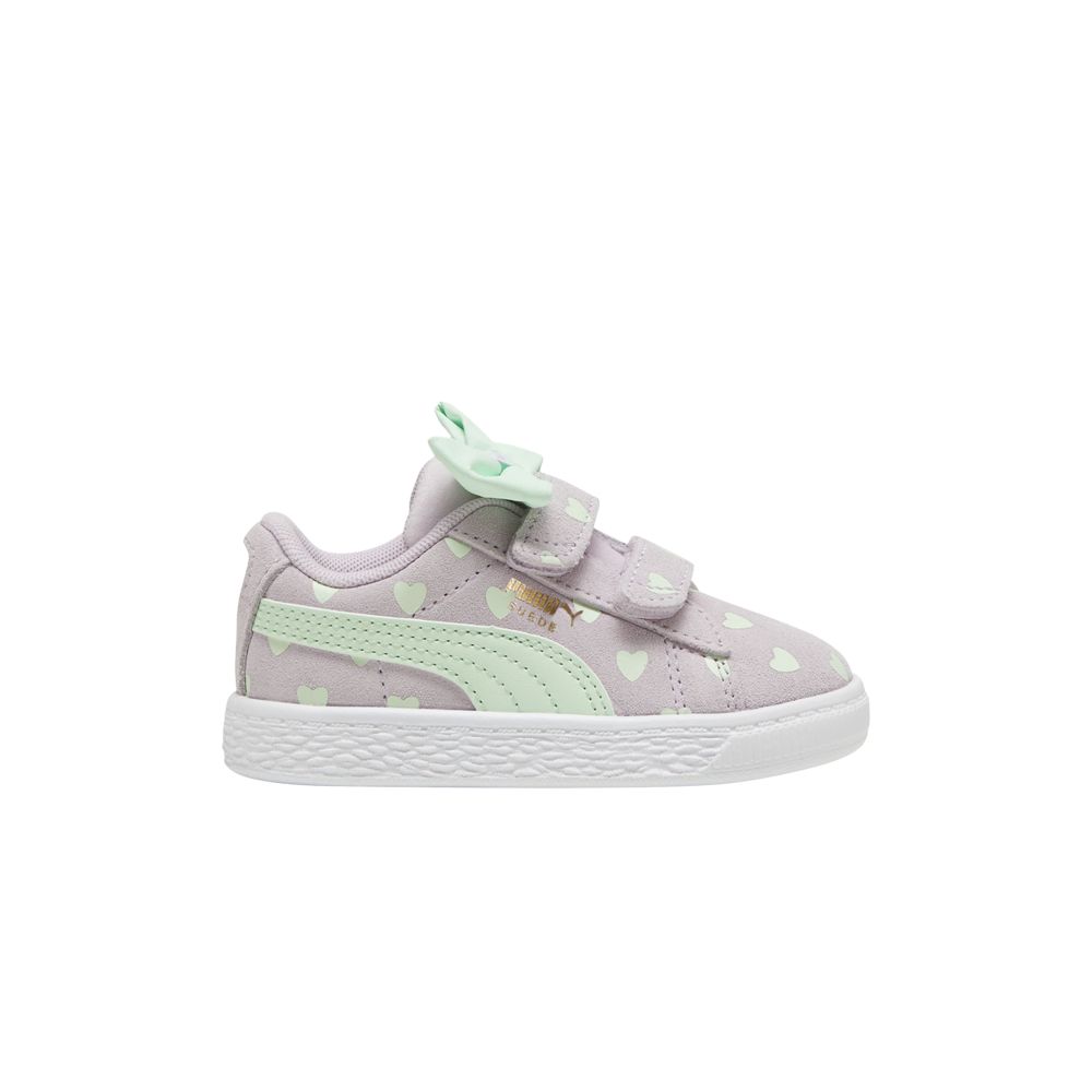 Pre-owned Puma Suede Classic Re-bow 5 Infant 'hearts - Grape Mist' | Purple | Infant Size 9