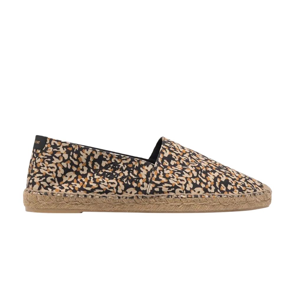 Pre-owned Saint Laurent Embroidered Espadrille 'leopard' | Brown | Men's Size 42