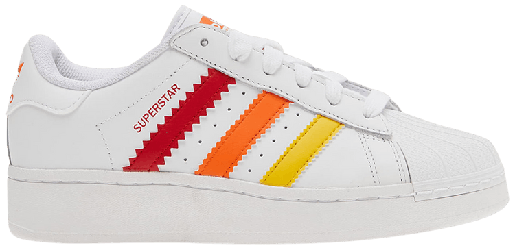 Adidas superstar white multicolor outlet