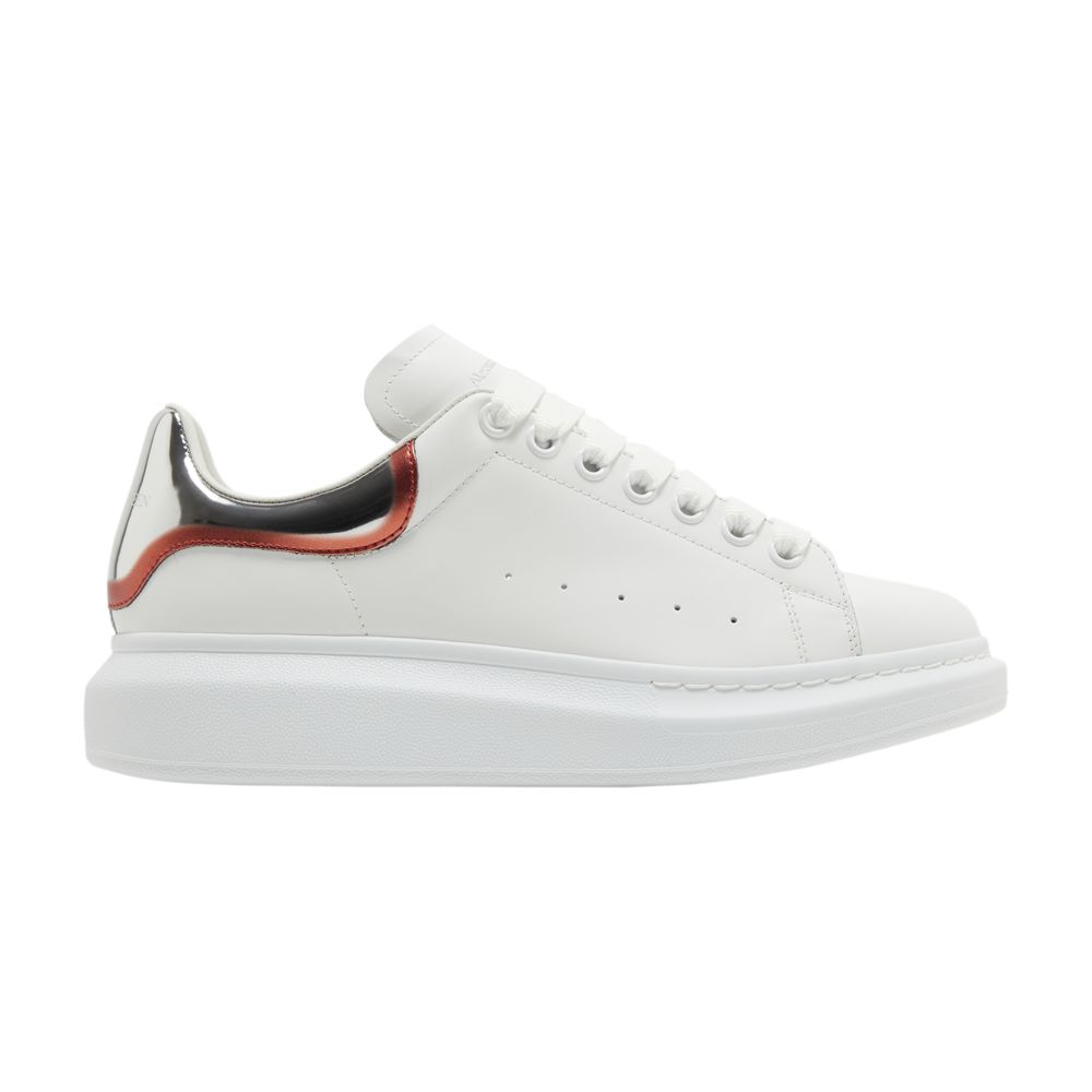 Pre-owned Alexander Mcqueen Oversized Sneaker 'white Silver Lust Red' | Men's Size 42.5