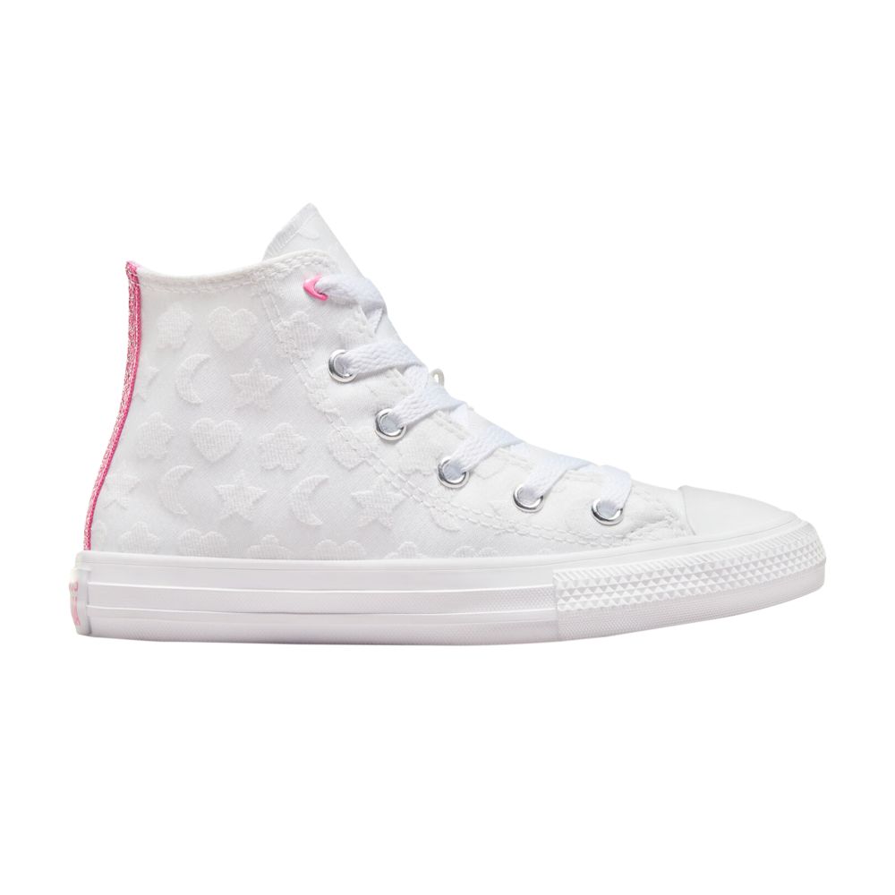 Pre-owned Converse Chuck Taylor All Star High Ps 'sparkle - White' | Kid's Size 2