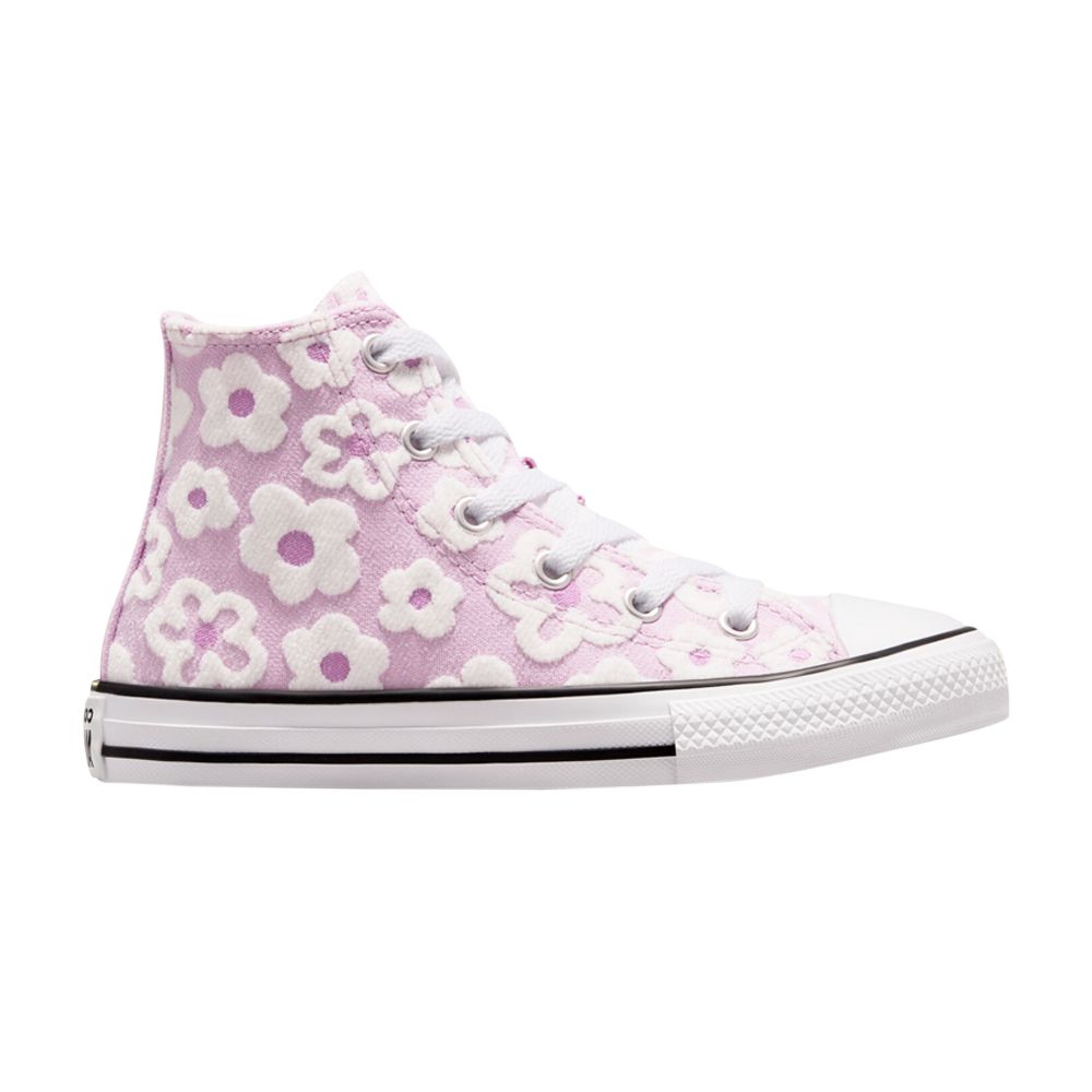 Converse Chuck Taylor All Star High PS 'Floral Embroidery' | Purple | Kid's Size 1