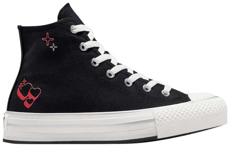 Chuck Taylor All Star EVA Lift Platform High GS Y2K Heart
