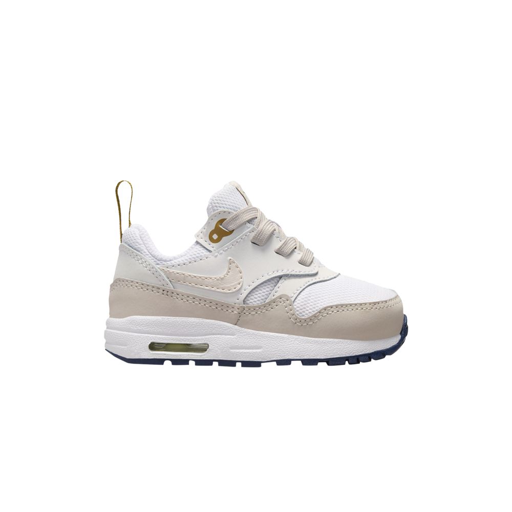 Pre-owned Nike Air Max 1 Easyon Td 'white Light Orewood Brown' | Infant Size 4
