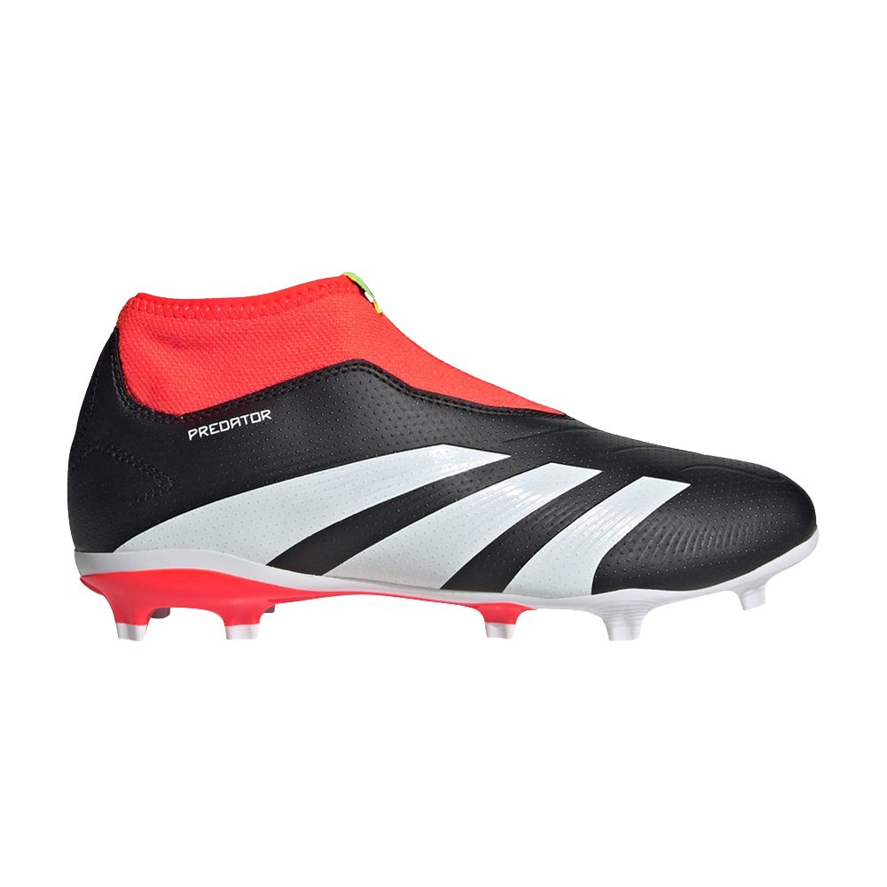adidas Predator 24 League Laceless FG J 'Solar Energy Pack' | Black | Kid's Size 5