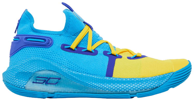 Curry 6 blue and gold hot sale
