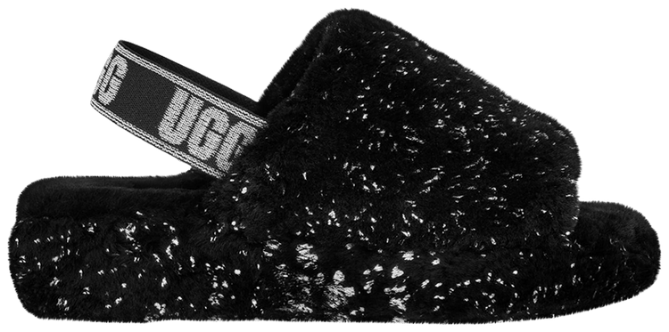 Wmns Fluff Yeah Slide 'Metallic Sparkle - Black'