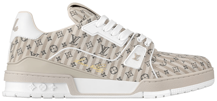 Louis Vuitton Trainer Low 'Striped Mini Monogram - Beige'