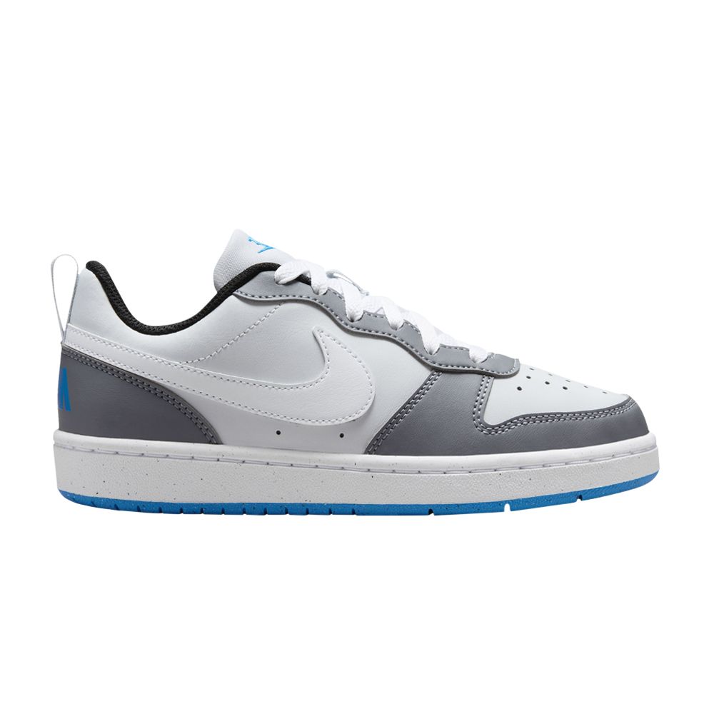 Pre-owned Nike Court Borough Low Recraft Gs 'platinum Cool Grey Photo Blue' | White | Kid's Size 3