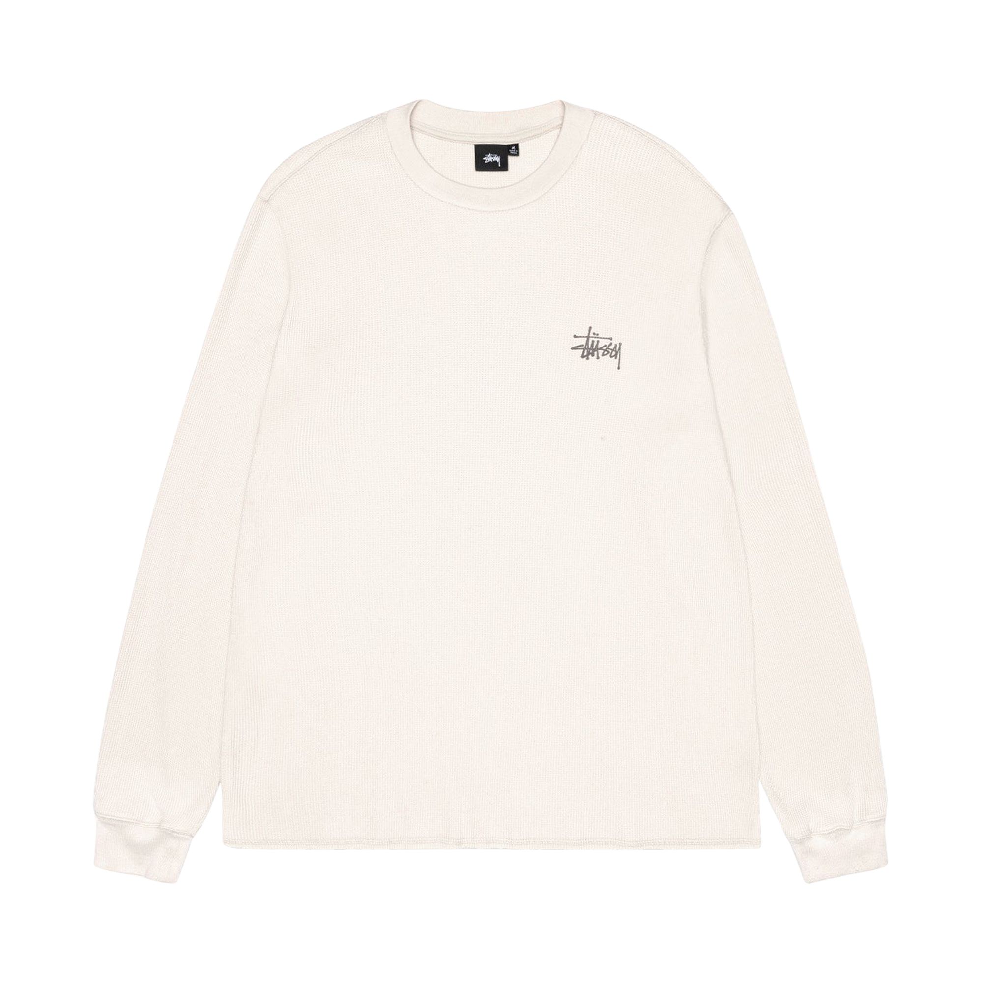Stussy Basic Stock Long-Sleeve Thermal 'Bone' | Cream | Men's Size S