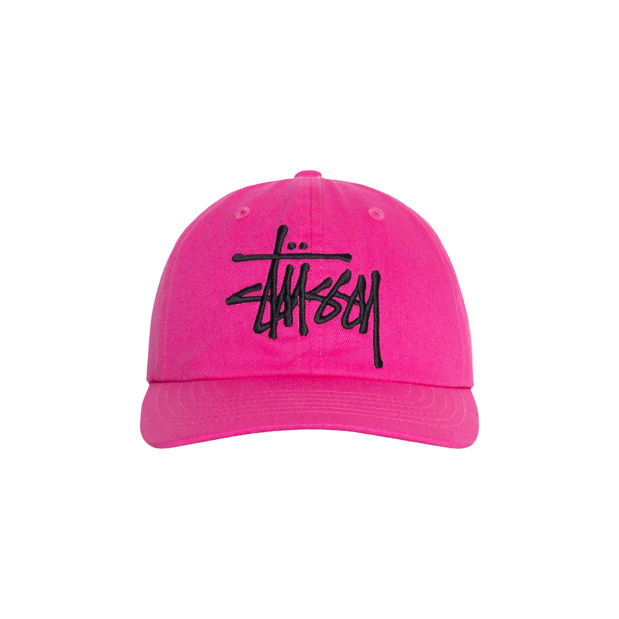 Pre-owned Stussy Low Profile Big Basic Snapback 'pink' | Men's Size Onesize