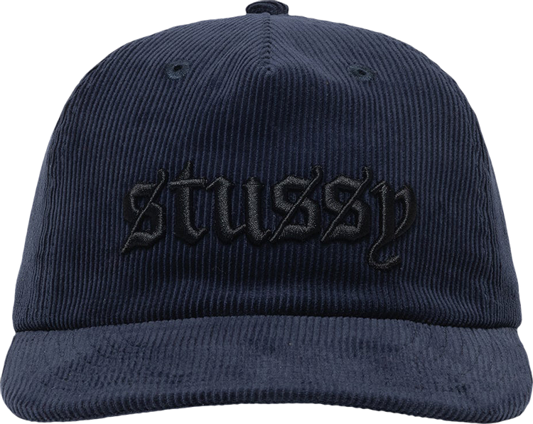 Buy Stussy Mid-Depth Old English Snapback 'Navy' - 1311137