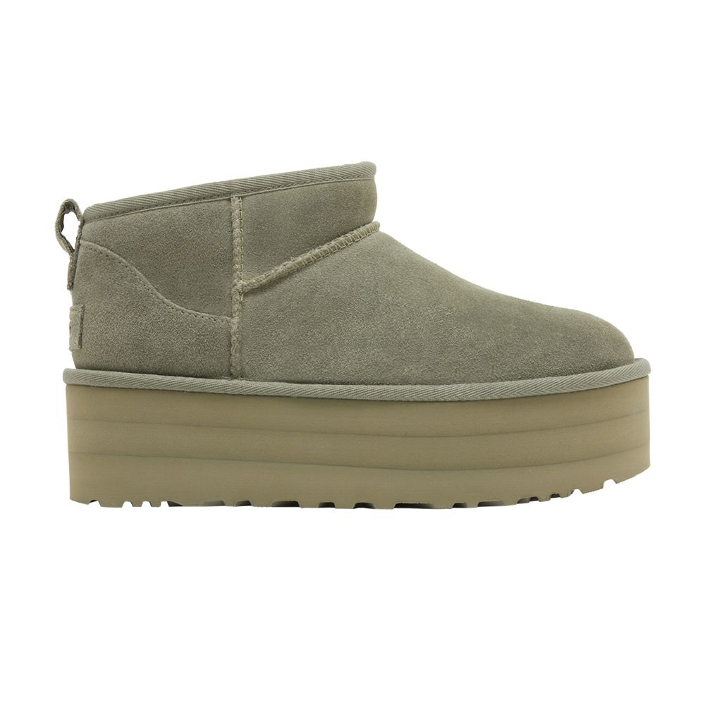 UGG Wmns Classic Ultra Mini Platform Boot 'Shaded Clover' | Green | Women's Size 10