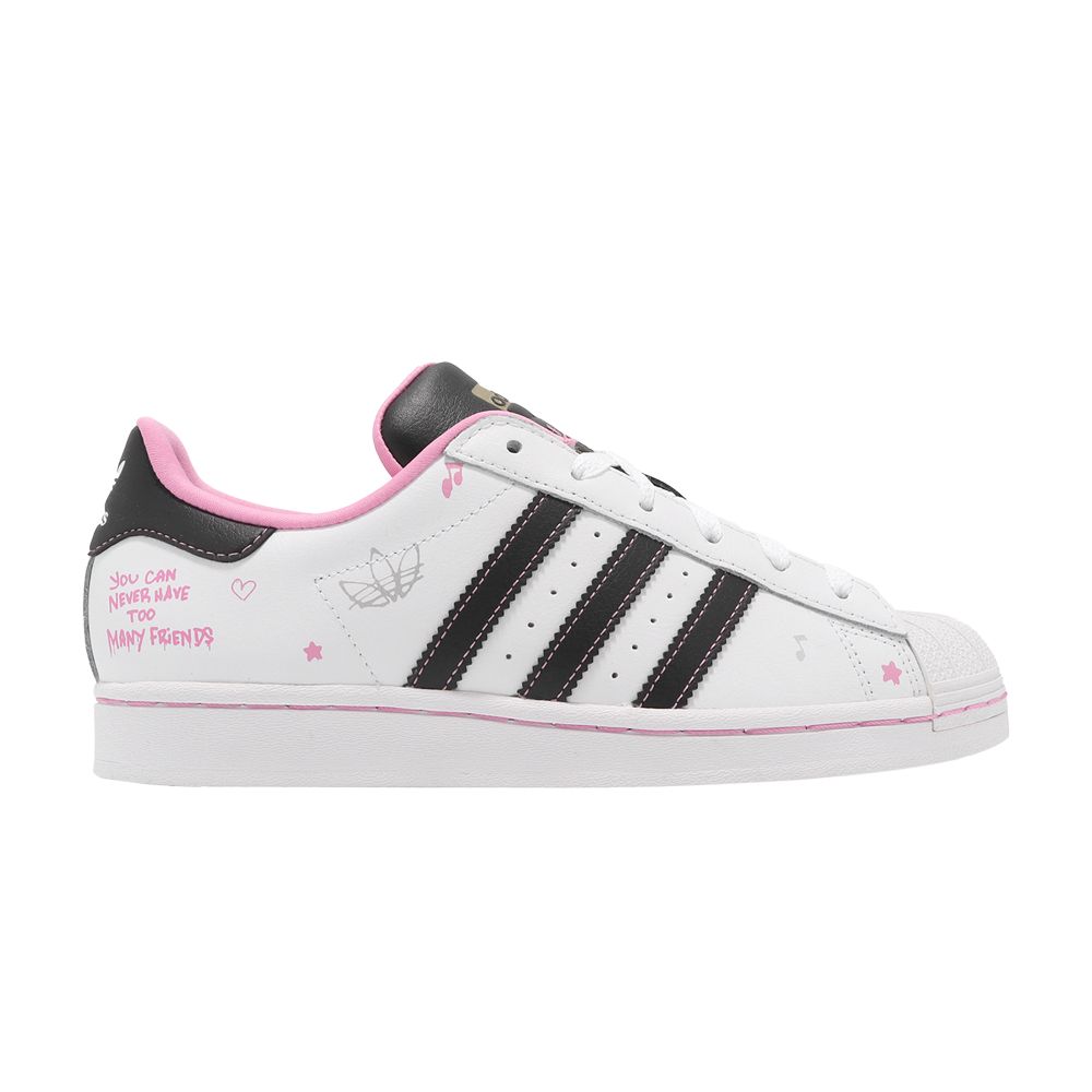 Pre-owned Adidas Originals Adidas Hello Kitty X Superstar J 'kurumi' | White | Kid's Size 4.5