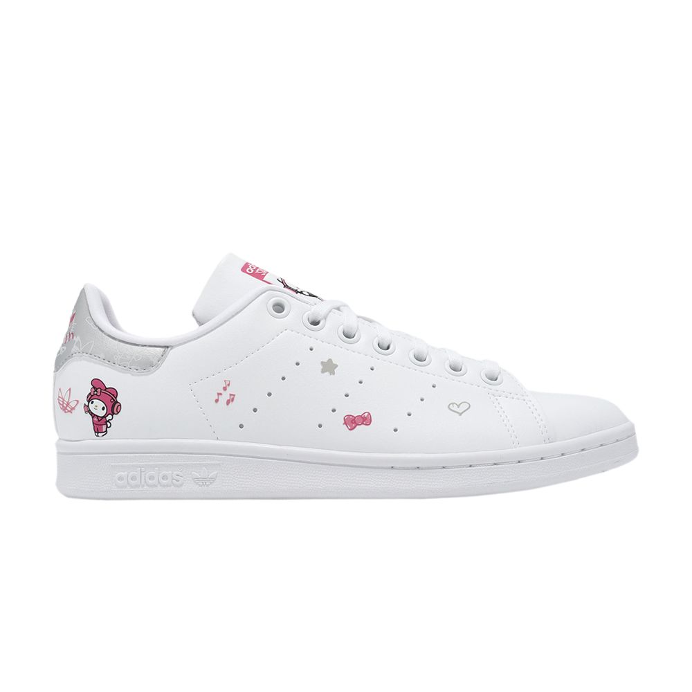 Pre-owned Adidas Originals Adidas Hello Kitty X Stan Smith J 'melody' | White | Kid's Size 6