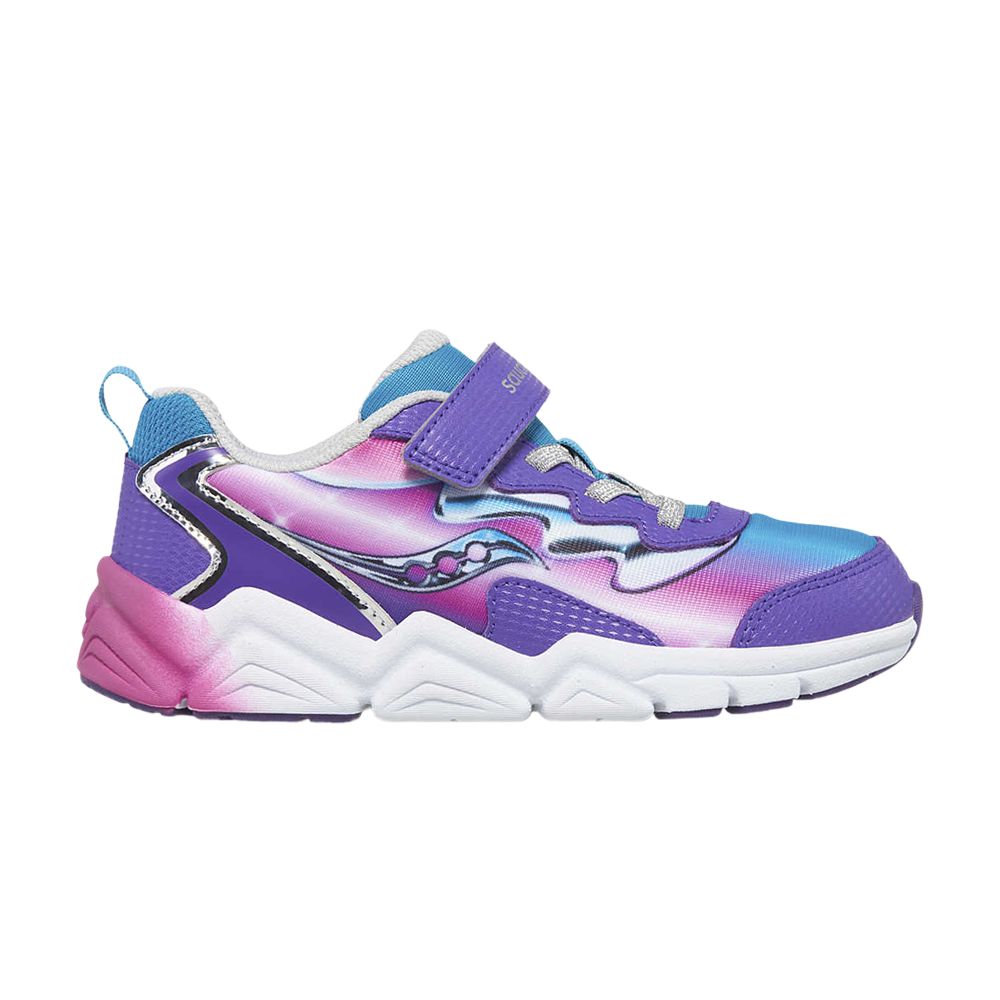 Pre-owned Saucony Flash 3.0 A/c Big Kid 'teal Purple Chrome' | Kid's Size 10.5 In Blue