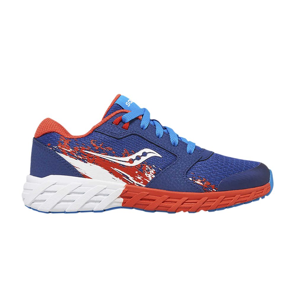 Pre-owned Saucony Wind 2.0 Lace Big Kid 'navy Red' | Blue | Kid's Size 3.5