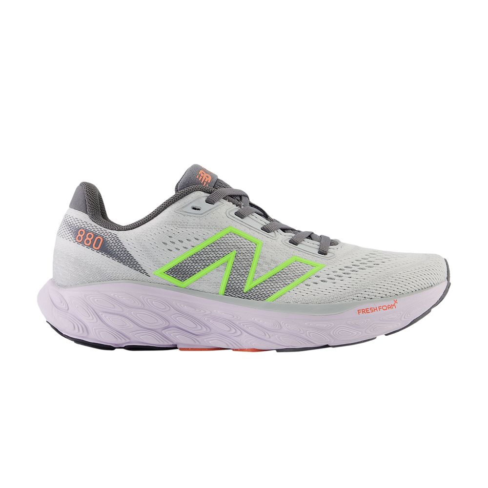 Pre-owned New Balance Wmns Fresh Foam X 880v14 2e Wide 'grey Matter Bleached Lime Glow'