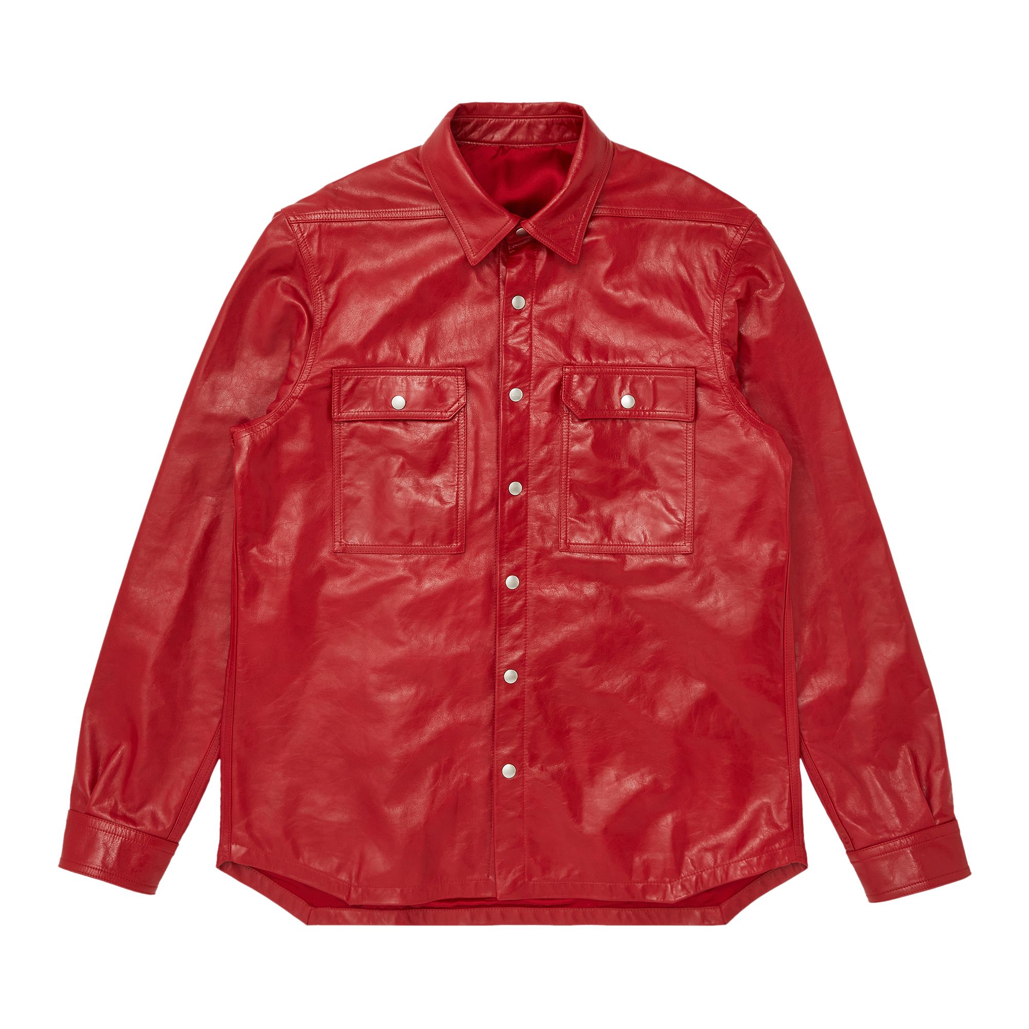 Pre-owned Rick Owens Lido Outershirt 'cardinal Red' | Men's Size 54
