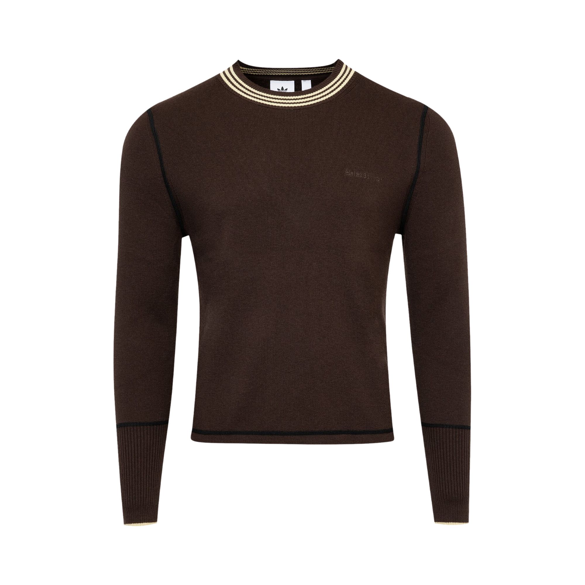 adidas x Wales Bonner Long-Sleeve Knit Top 'Dark Brown' | Men's Size S