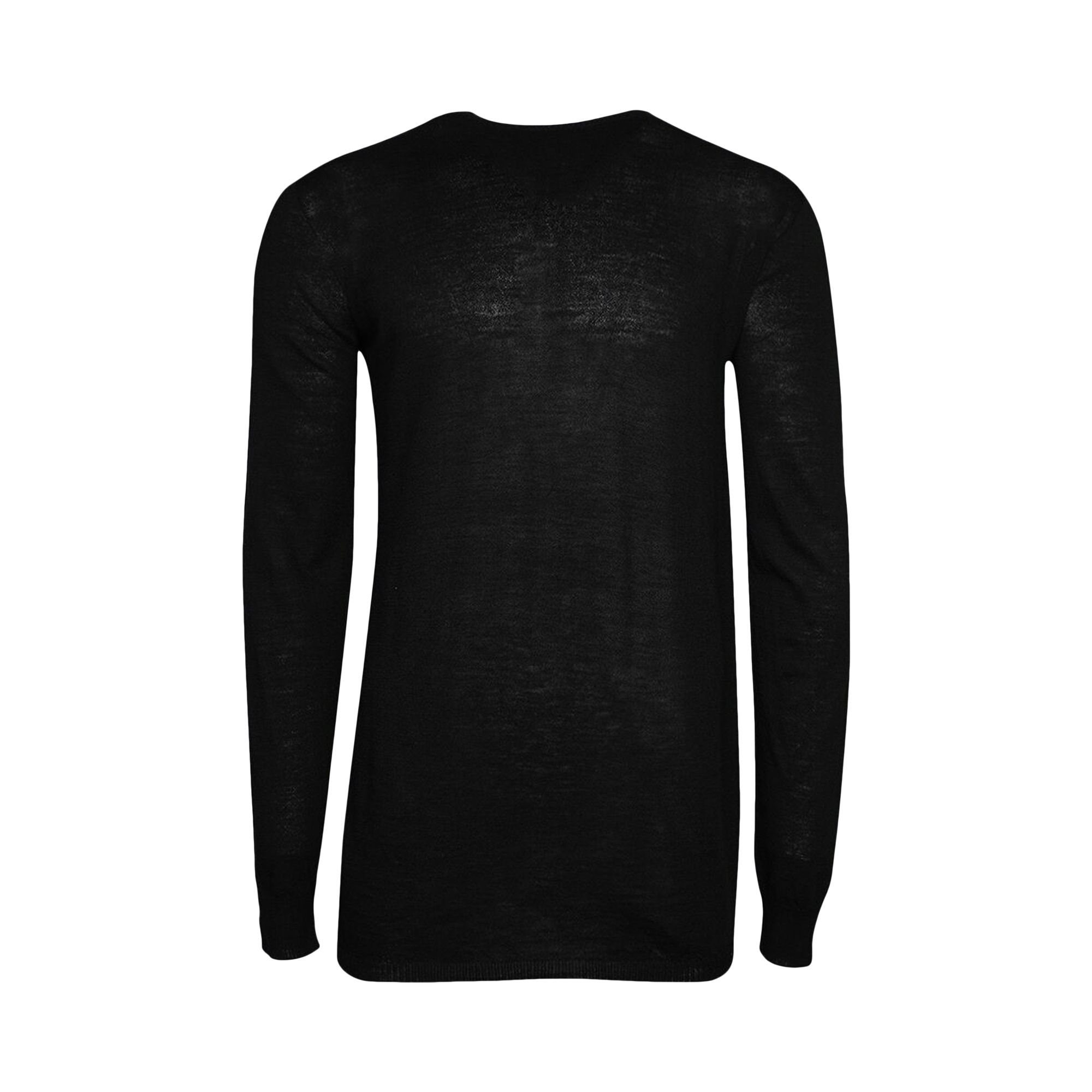 Rick Owens Round Neck Sweater 'Black' | Men's Size Onesize