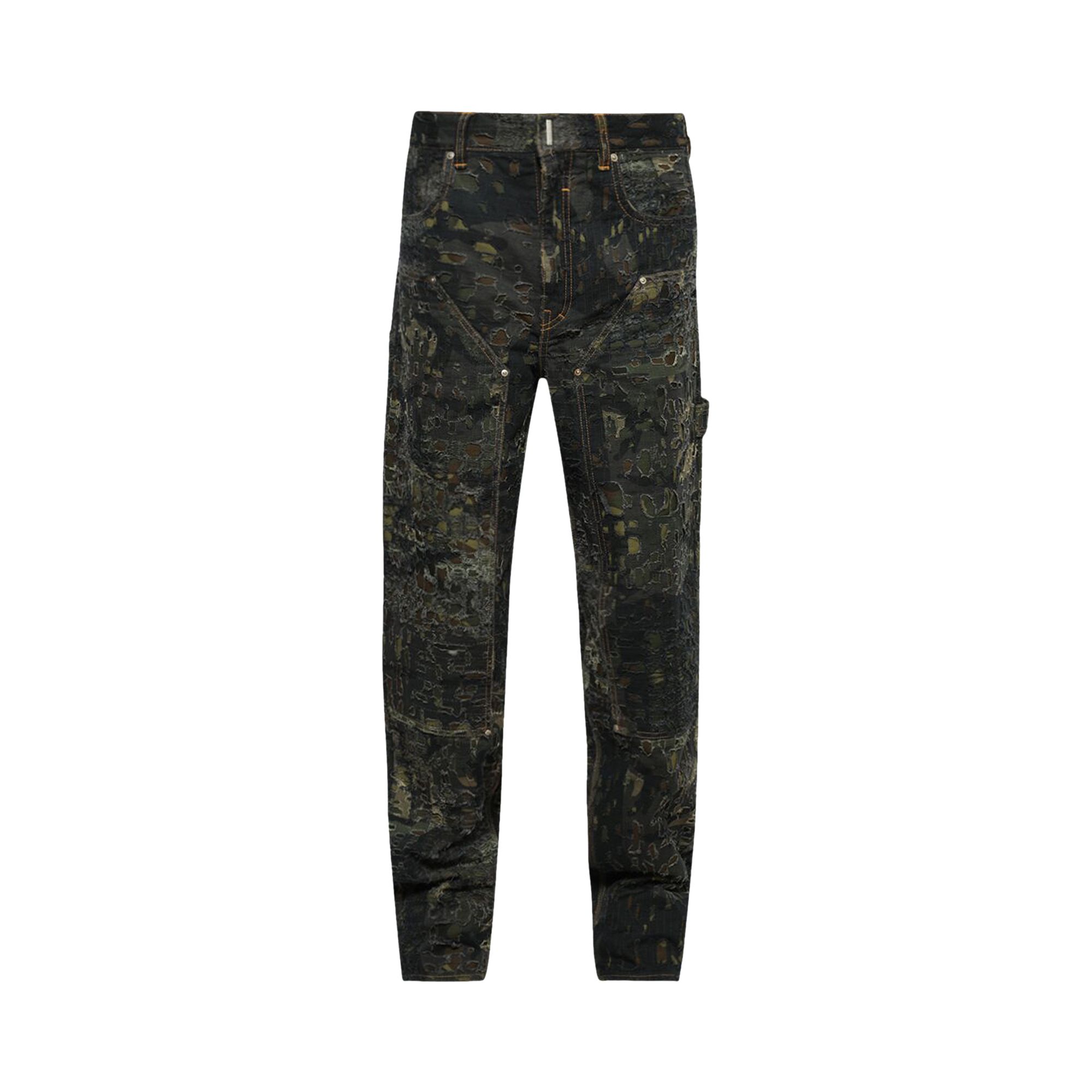 Pre-owned Givenchy Carpenter Denim Trousers 'brown/khaki' | Men's Size 38