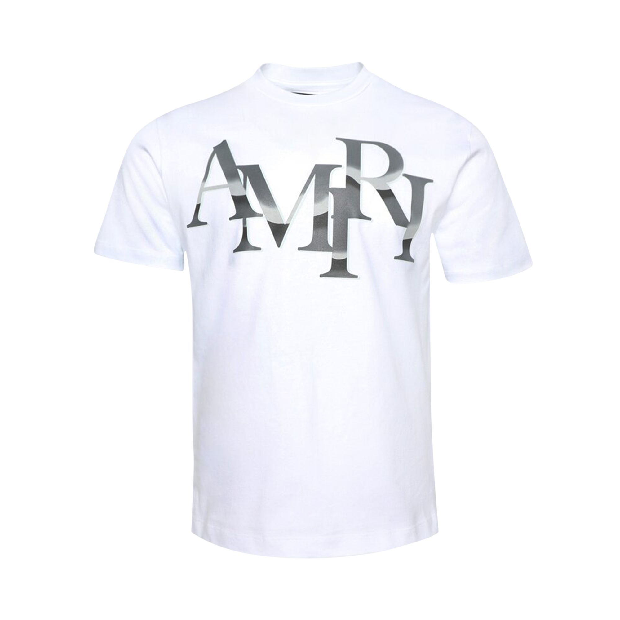Pre-owned Amiri Staggered Chrome Tee 'white' | Men's Size Xs