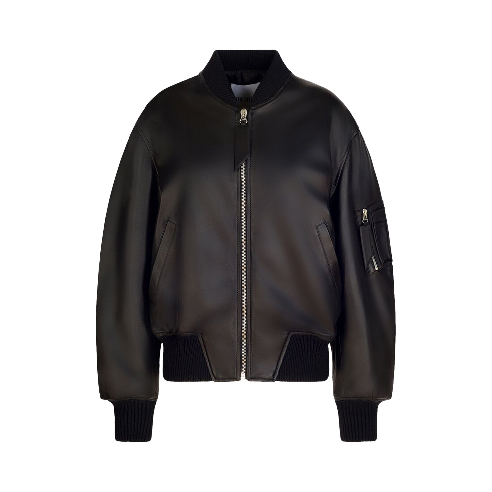 Pre-owned Attico The  Anja Bomber Jacket 'black' | Women's Size 38