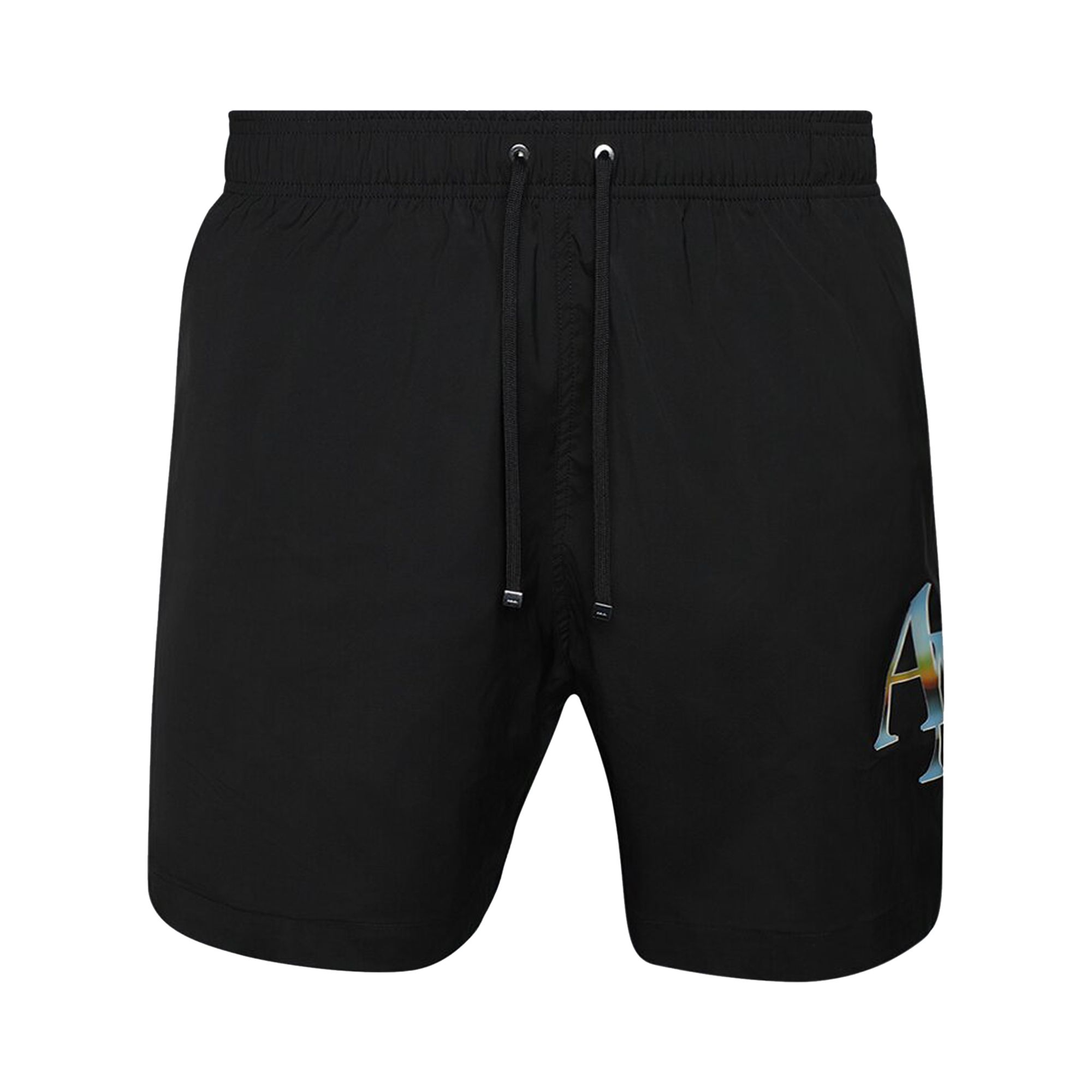Pre-owned Amiri Staggered Chrome Swim Trunk 'black' | Men's Size L