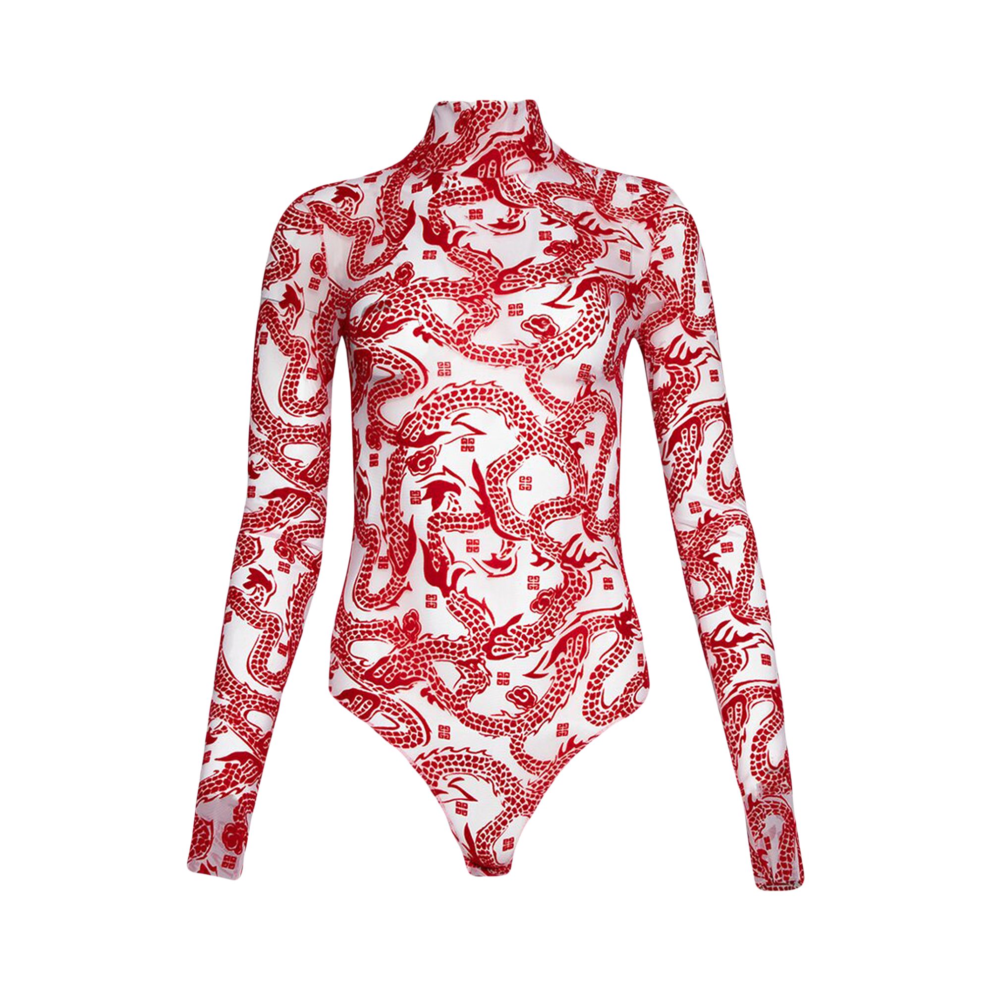 Givenchy Jacquard Bodysuit 'Pink/Red' | Women's Size M
