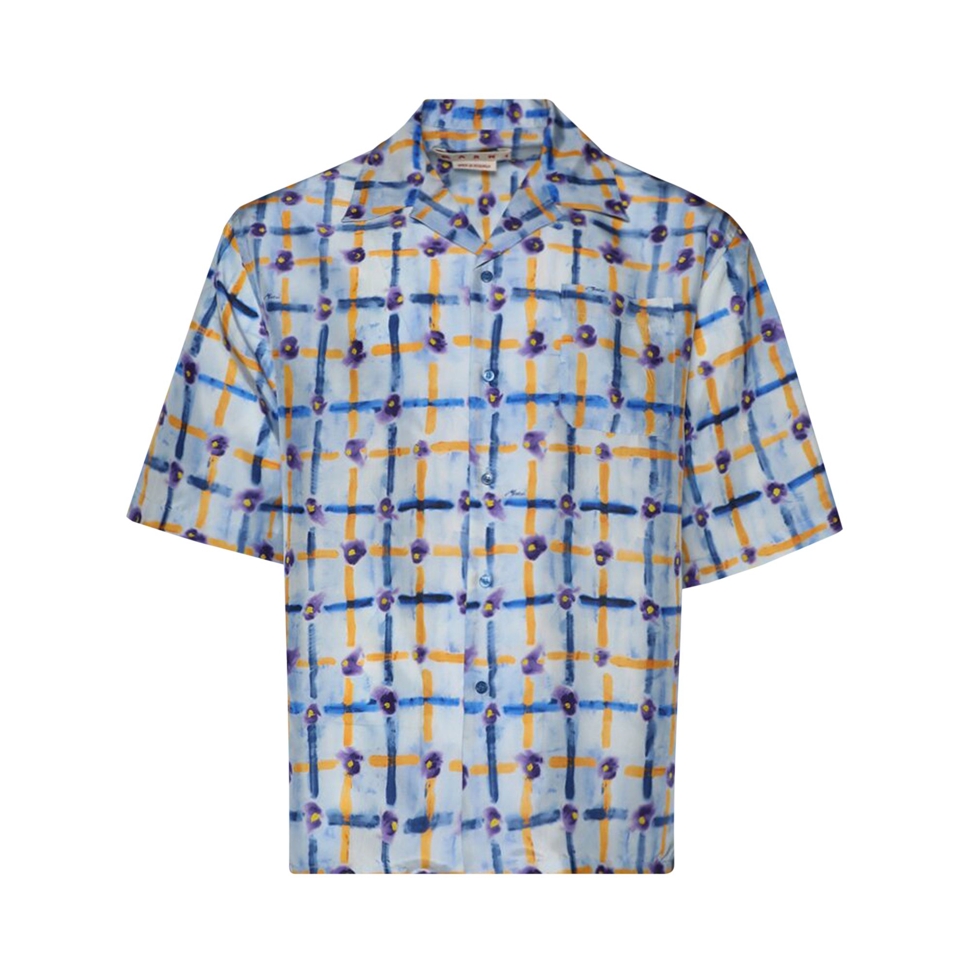Pre-owned Marni Short-sleeve Shirt 'light Blue' | Men's Size 50