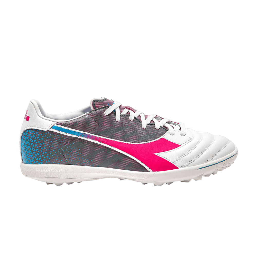 Diadora Men's Brasil Elite Veloce Turf Soccer Cleats - Pink/White Size 10