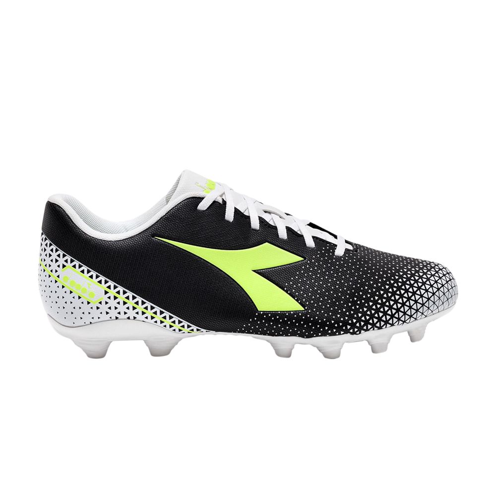Diadora Pichichi 6 MG14 'Black White Yellow Fluorescent' | Men's Size 9.5 - 101-179606-C6003