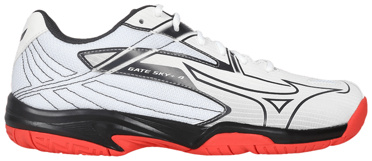 Mizuno Gate Sky Plus 4 Wide White Fiery Coral